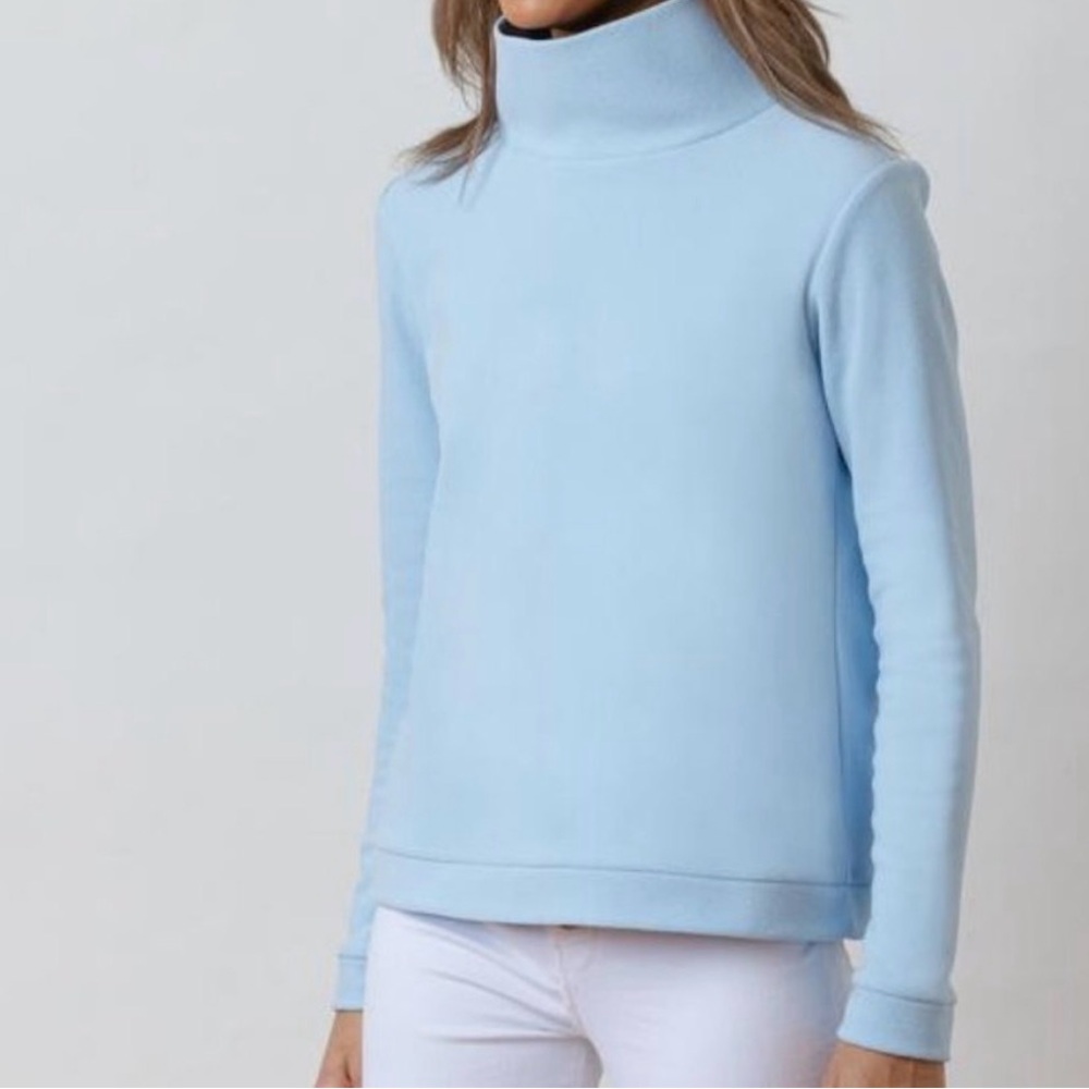 Dudley Stephens Powder Blue Turtleneck Sweater
